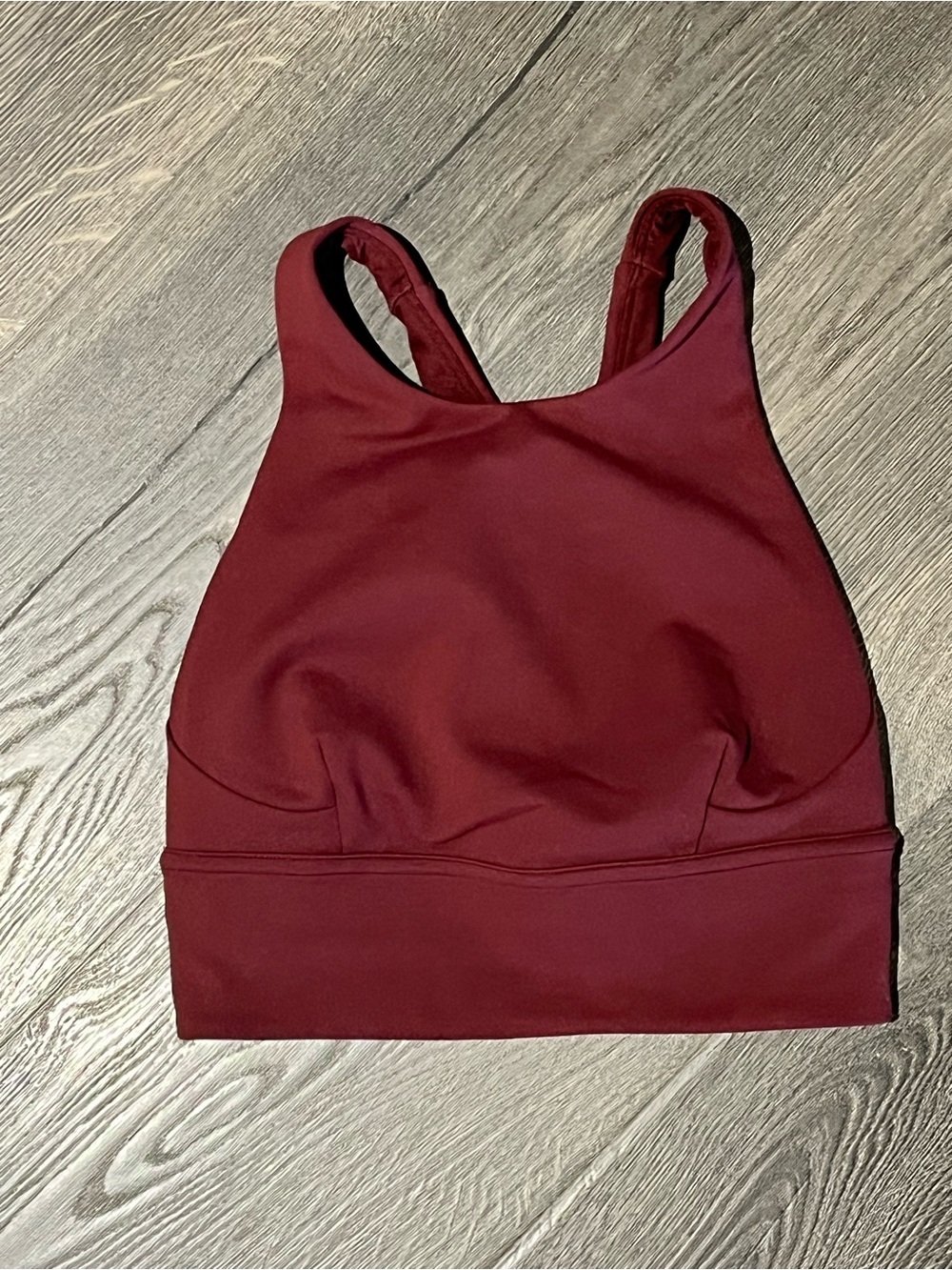 Lululemon Wunder Train Longline Bra Red Merlot Size 2